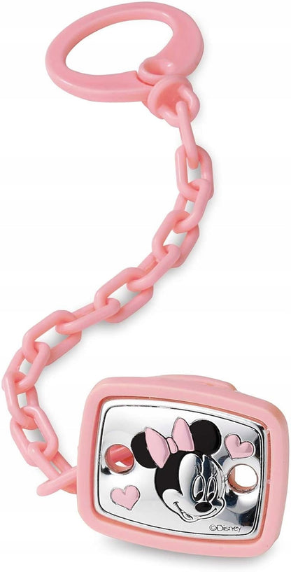 VALENTI DISNEY Minnie chupete + cadena con recubrimiento PVD (plata)