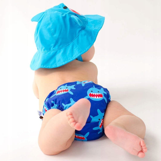 ZOOCCHINI pannolino da nuoto + cappello 3-6 mesi