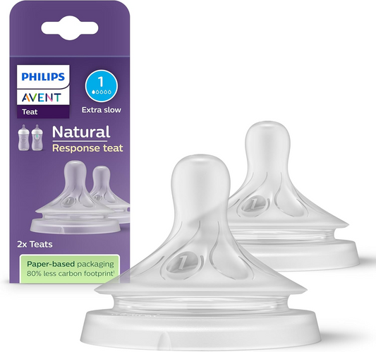 PHILIPS AVENT Natural RESPONSE tettarelle per biberon 0 mesi x2