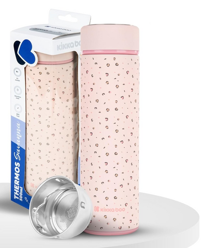KIKKA BOO Savanna termos iz nerjavečega jekla 500 ml + cedilo za čaj
