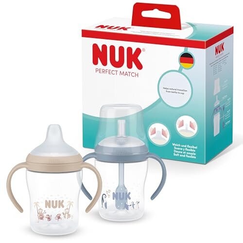 NUK Perfect Match lončki s slamico 2x150 ml 6+