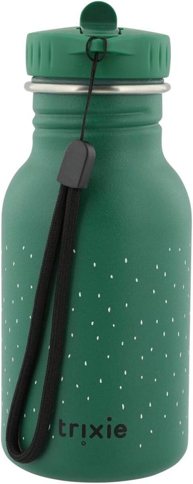 TRIXIE Mr. Crocodile botella de acero inoxidable 350 ml con boquilla plegable