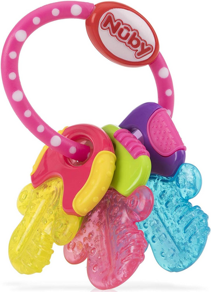 NUBY IcyBite mordedor de silicona refrigerante 9 x 14 cm LLAVES