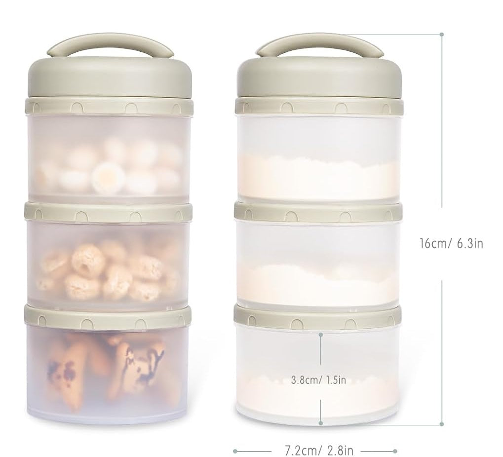 TERMICHY recipientes para leite em pó e snacks 2 unidades 6 x 60 g