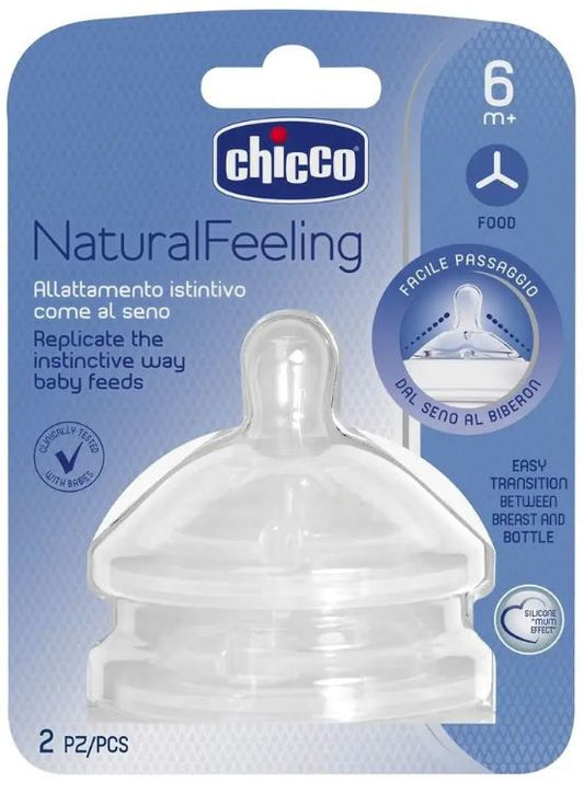 CHICCO tettarella per biberon NaturalFeeling 6m+