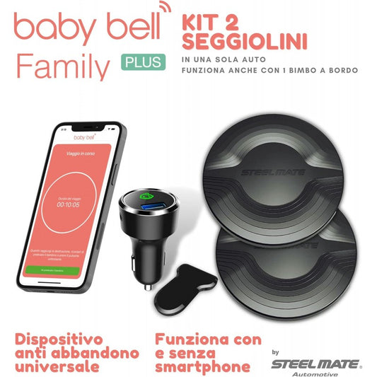 BABY BELL senzor pritiska, podloga za avtomobilski sedež BLUETOOTH x2