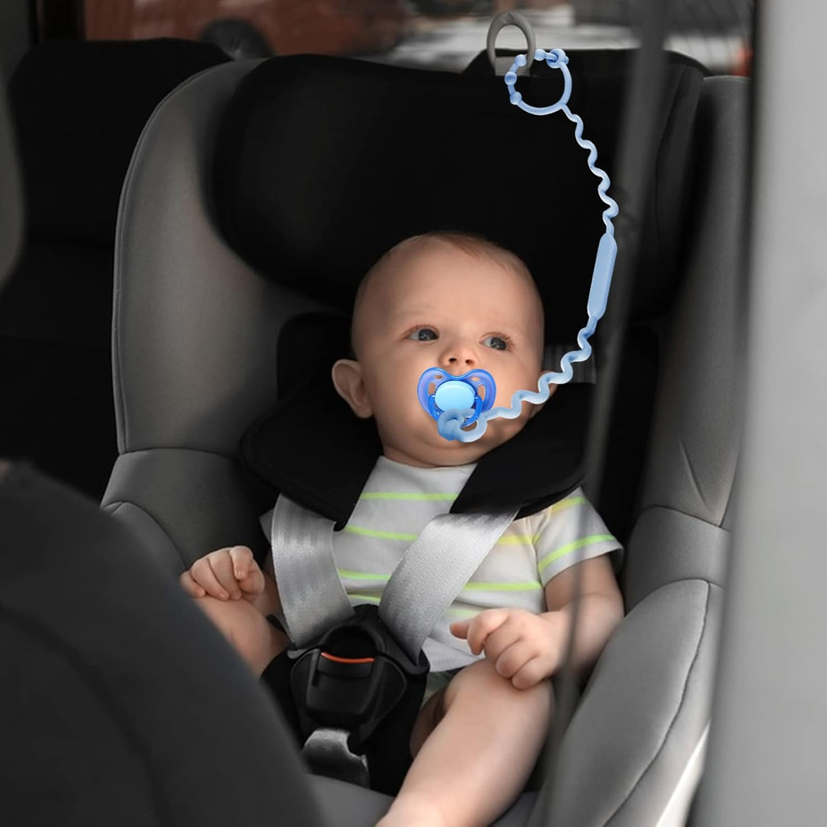 STRAPS FOR BABY silikonska obešanka za dudo, grizalo in igrače 30 cm