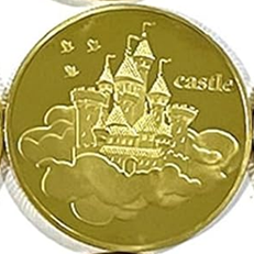 BRADOC Fata dei Denti moneta metallica dorata da mettere sotto il cuscino 4 cm CASTELLO