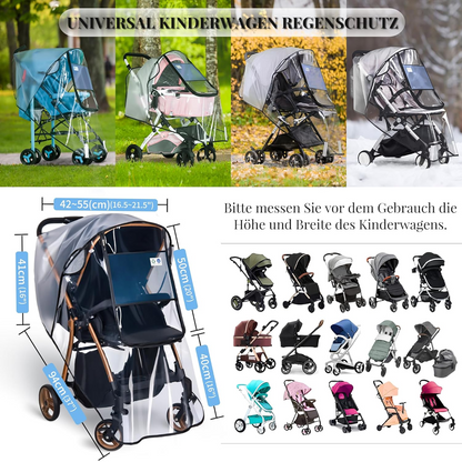 BEMECE funda impermeable universal para cochecitos con ventana