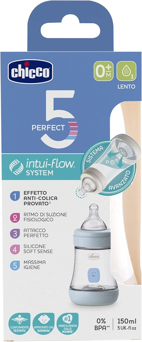 CHICCO biberón Perfect5 0m+ 150ml