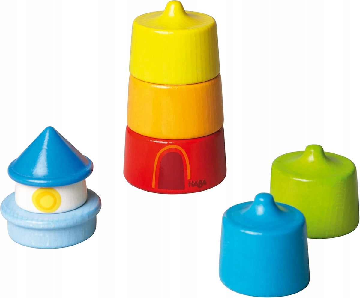 HABA lesene kocke svetilnik 7 elementov 21 cm