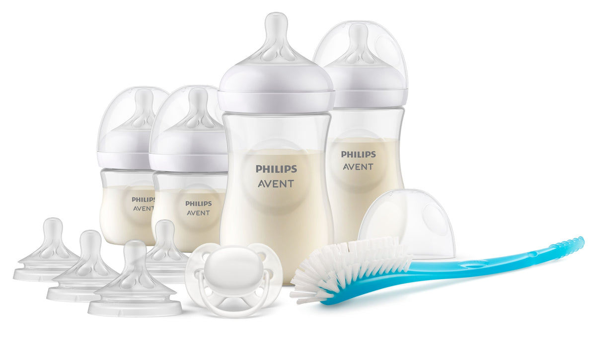 PHILIPS AVENT Natural RESPONSE zestaw butelek i akcesoriów – butelki, smoczki, smoczek i szczotka do butelek