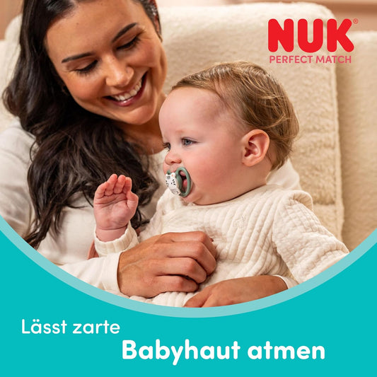 NUK Perfect Match Air dudlík 0–6 měsíců x2