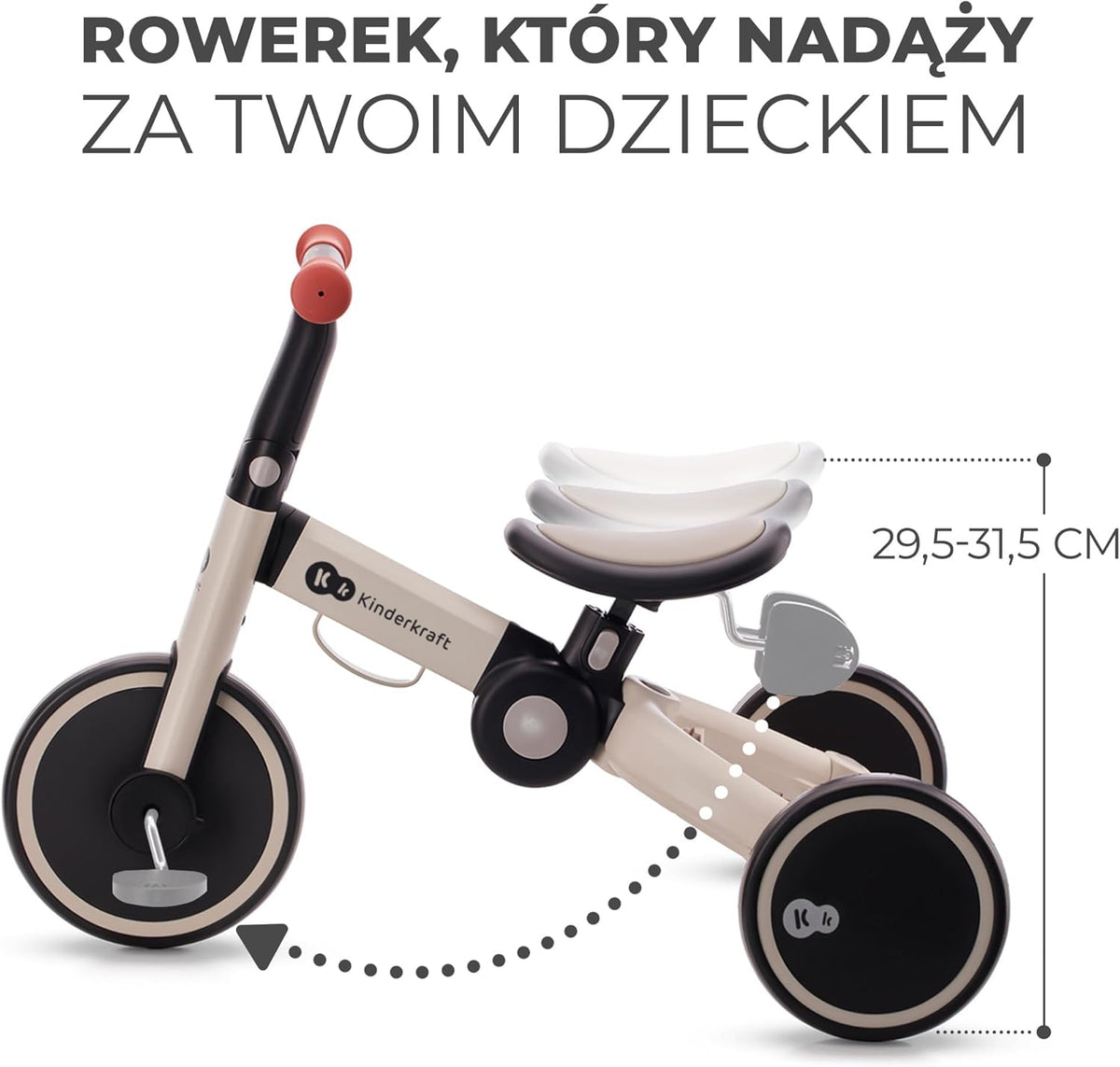 KINDERKRAFT 4TRIKE τρίκυκλο ποδήλατο 3 σε 1 12 μηνών+