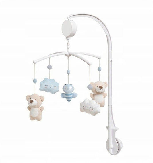 INTERBABY giostrina musicale per culla ORSETTI e NUVOLE
