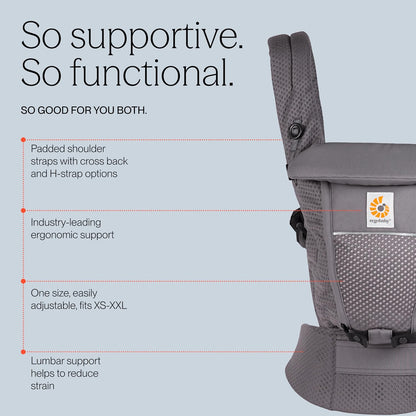 ERGOBABY ADAPT SoftFlex MESH εργονομικό μάρσιπο 3,2-20 κιλά