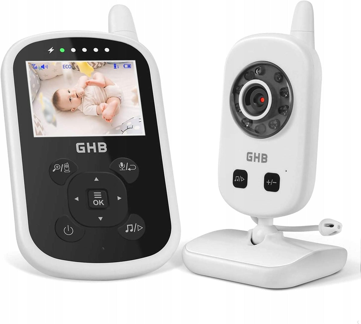 GHB UU24 digitálna elektronická pestúnka s 2,4" LCD displejom