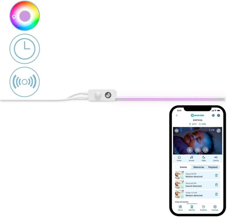 MAXI-COSI Glow lámpara nocturna inteligente para debajo de la cuna con app 30 cm