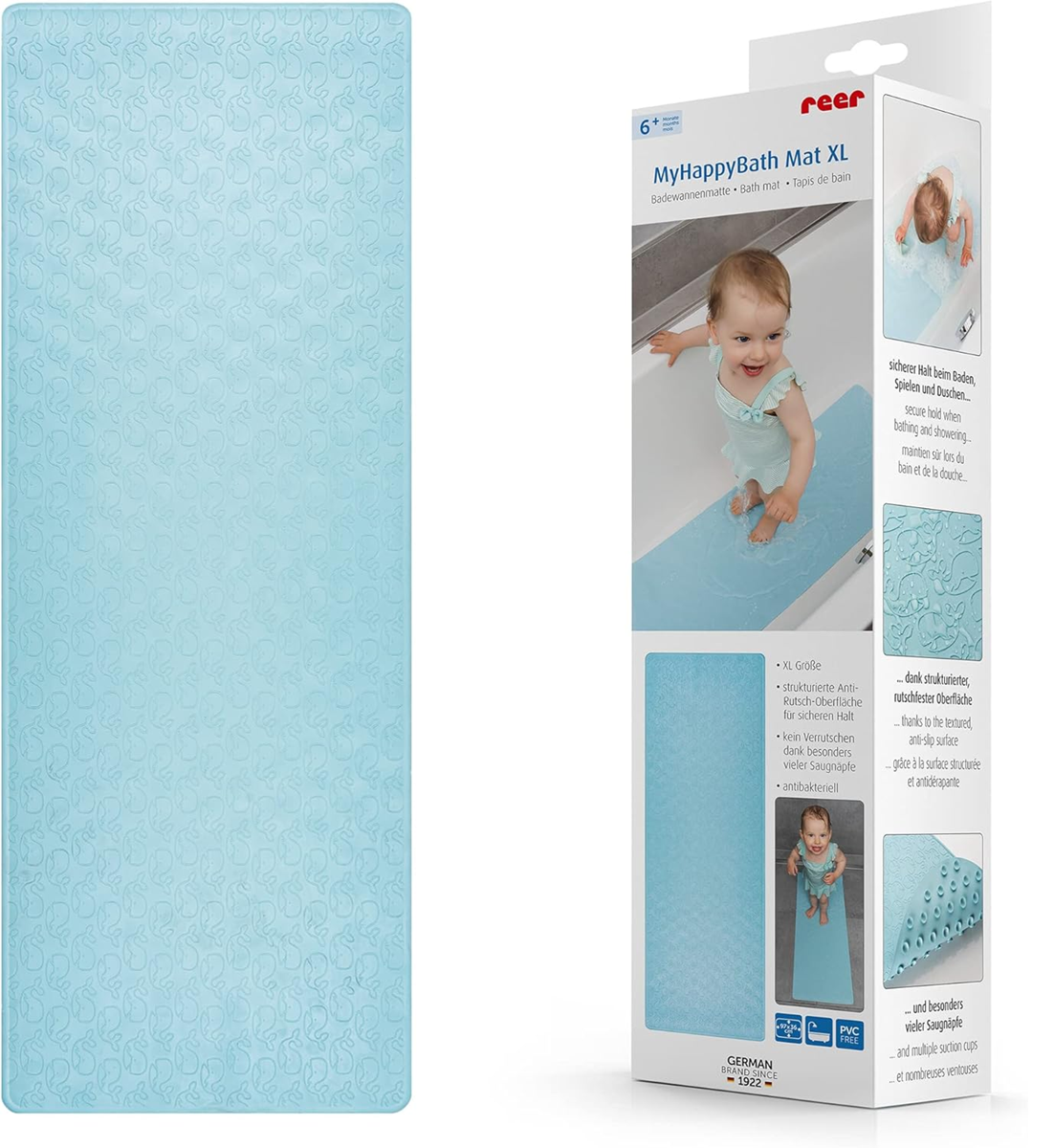 MyHappyBath XXL alfombrilla antideslizante para bañera y ducha 36x97 cm