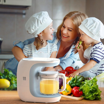 ECCOMUM kuhinjski robot 5v1 s parnim kuhalnikom, mešalnikom in sterilizatorjem + lopatka
