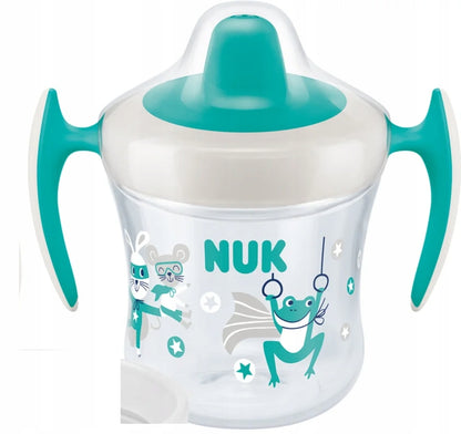 NUK Mini Trainer Cup KUBEK NIEKAPEK żaba 6 m+ 160 ml kubek treningowy z uchwytami, zielony