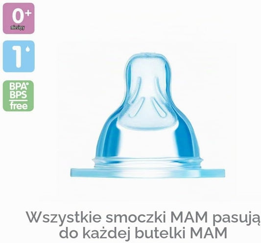 MAM savičky do lahví velikost 1 SkinSoft 0m+ x2