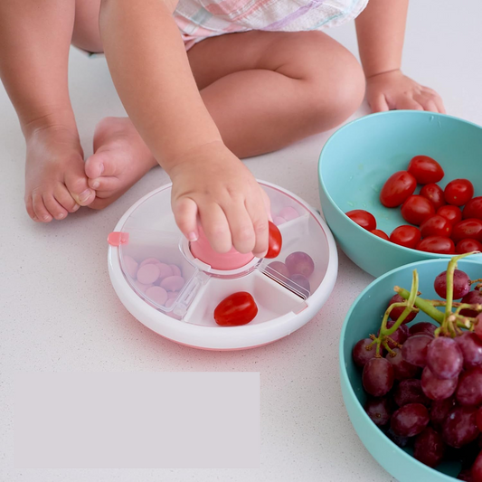 GOBE Snack Spinner drehbarer Snackbehälter, 5 Fächer, 5,5 x 16 cm