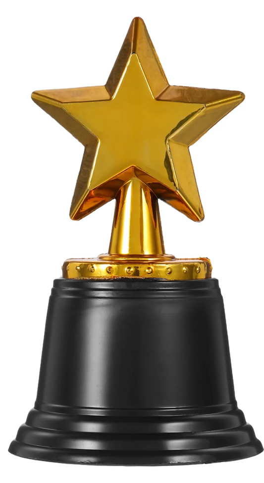 TODDMOMY statuetta trofeo in plastica STELLA 12 cm