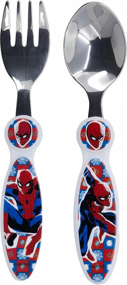 STOR Spidermanfork and spoonAge 4 l+multicolouredlength 14 cmmaterials stainless steel