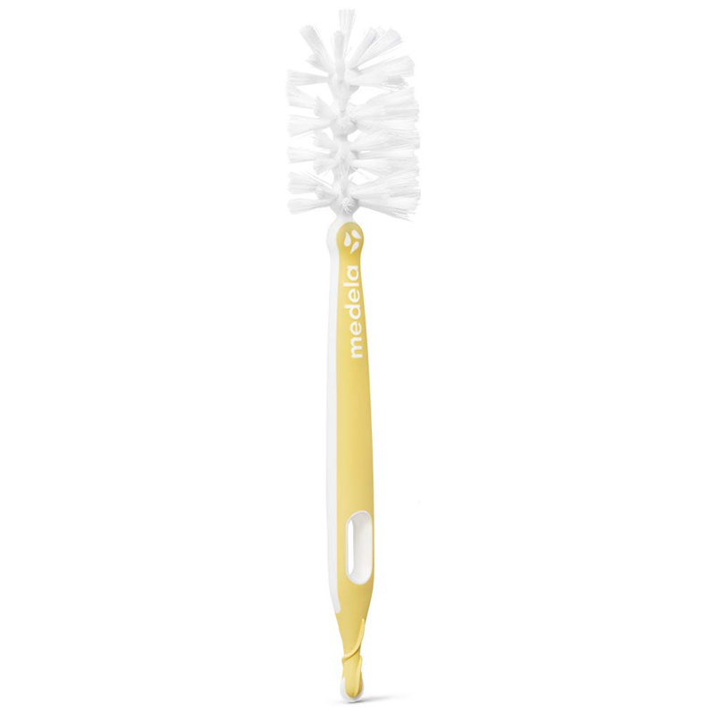 MEDELA cepillo 2en1 para limpiar tetinas y biberones 30 cm + soporte