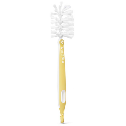 MEDELA cepillo 2en1 para limpiar tetinas y biberones 30 cm + soporte