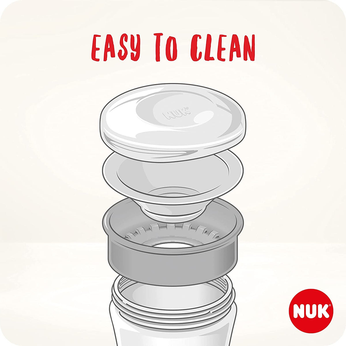 NUK Magic Cup Auslaufsicherer Becher 360°-Trinkrand