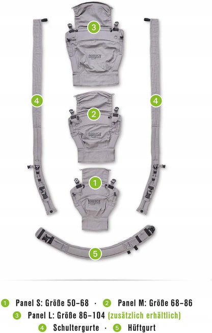 HOPPEDIZ NABACA ergonomické nosítko SADA basic