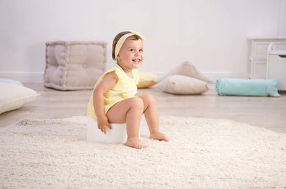 ROTHO Bella Bambina nocnik 6 m+ dla dziecka, wygodny i stabilny nocnik z osłoną przed rozpryskami