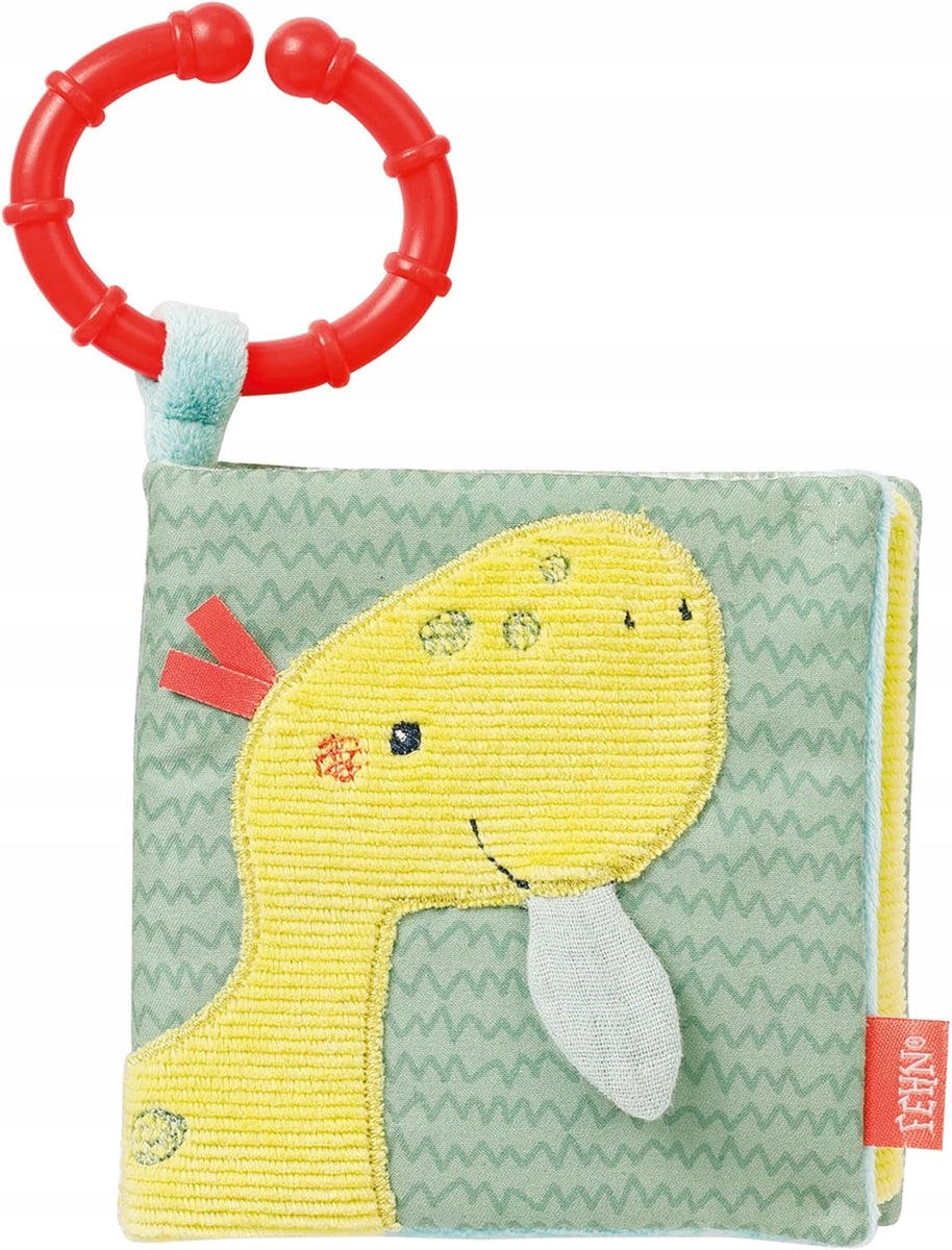FEHN Happy Dino сензорна книжка ВИСУЛКА 11 x 11 cm