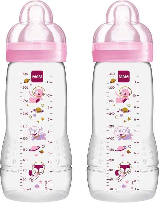 MAM Easy Active sada lahviček 330 ml 4 m+ dudlík 2 VESMÍR