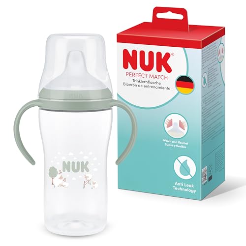 NUK Perfect Match kubek treningowy 260 ml 6m+ z antypoślizgowymi uchwytami i systemem przeciw wyciekaniu