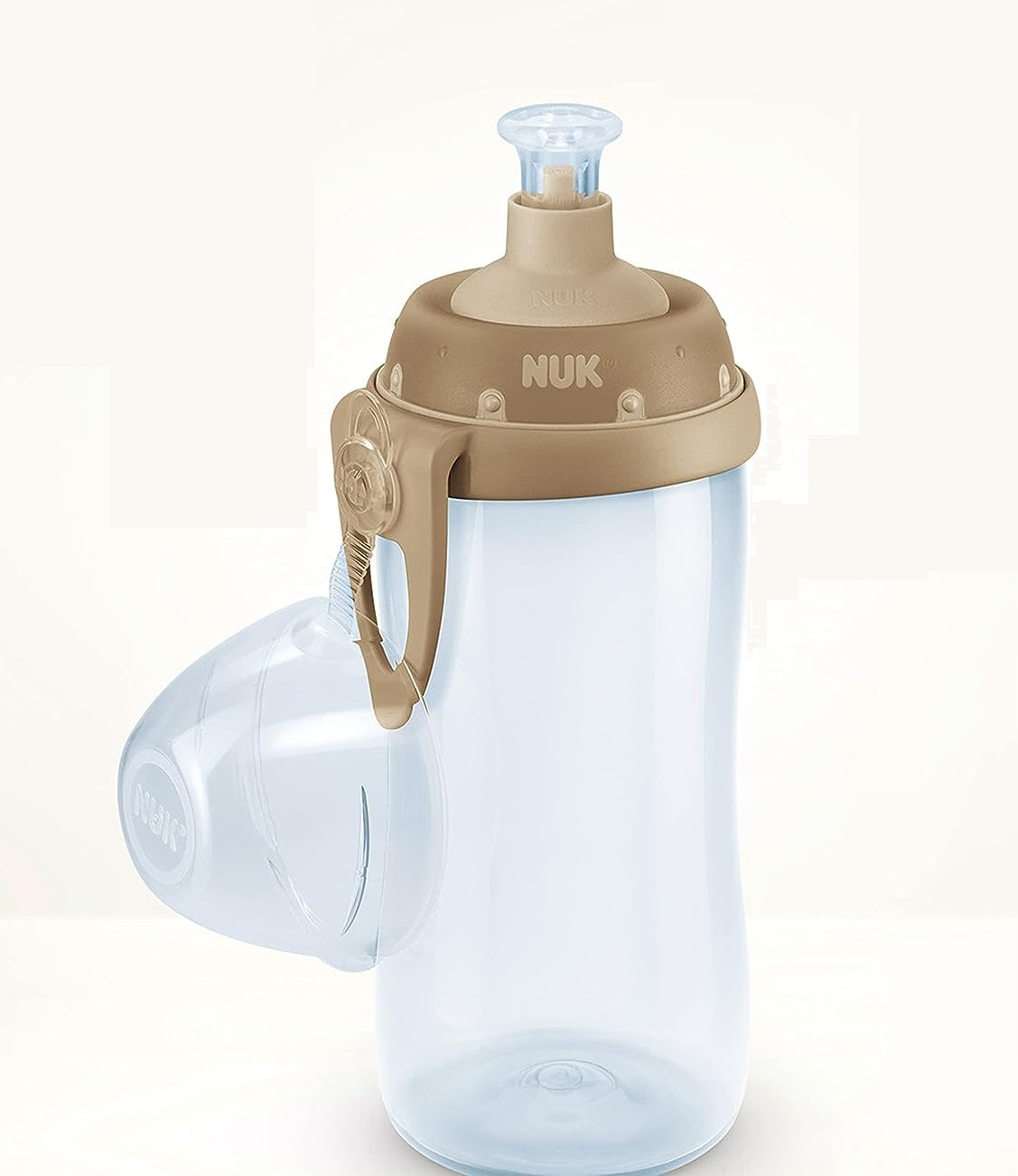 NUK Sports Cup BUTELKA 24 m+ ustnik push-pull 450 ml EFEKT KAMELEONA, różowa butelka treningowa BPA-free