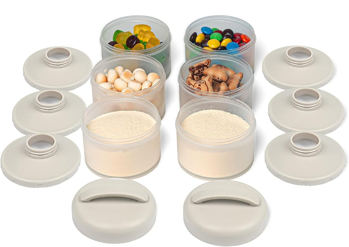 TERMICHY recipientes para leite em pó e snacks 2 unidades 6 x 60 g