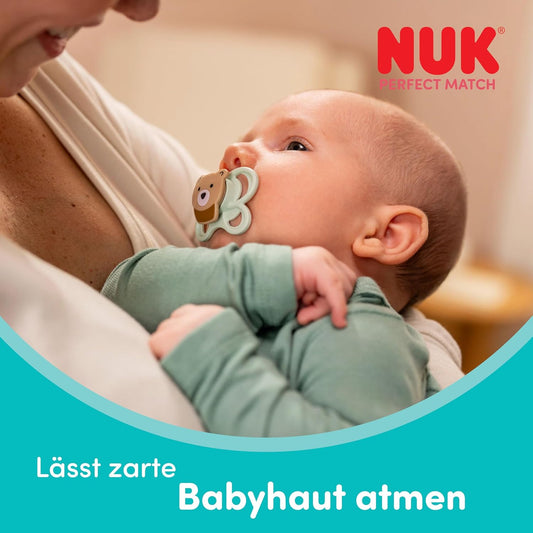 NUK Macko Pú Air silikónový cumlík 0-6m x2