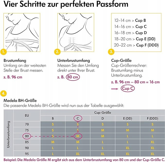 MEDELA Still-BH und Milchpumpe 3-in-1 mit Stilleinlagen XL