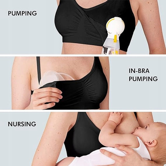 MEDELA reggiseno per allattamento e tiralatte 3 in 1 con inserti XXL