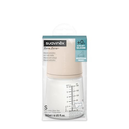 Suavinex Zero Zero biberão anticólicas 180 ml S Light