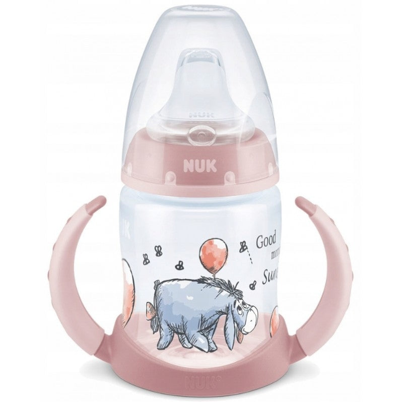NUK Learner Cup KUBEK 150 ml wskaźnik temperatury, kubek niekapek 6 m+ z uchwytami i systemem antykolkowym