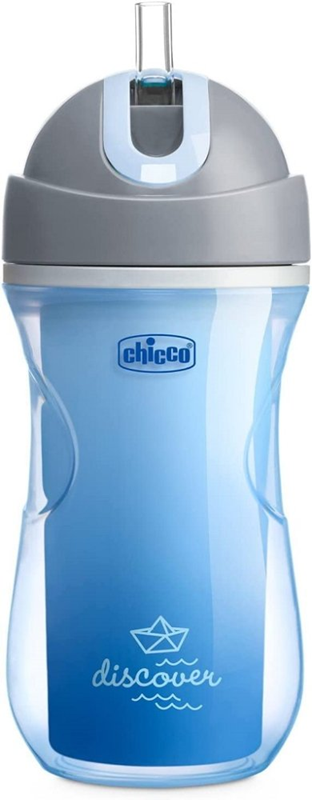 CHICCO Vaso Sport antiderrames con pajita 266 ml 14 m+