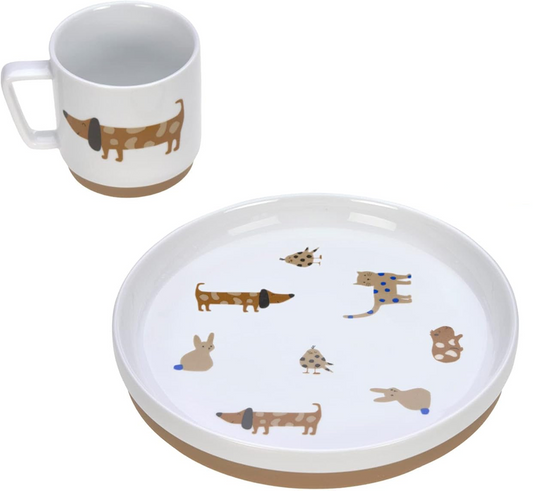 LASSIG Little Mateys set de vase din porțelan 2 piese.