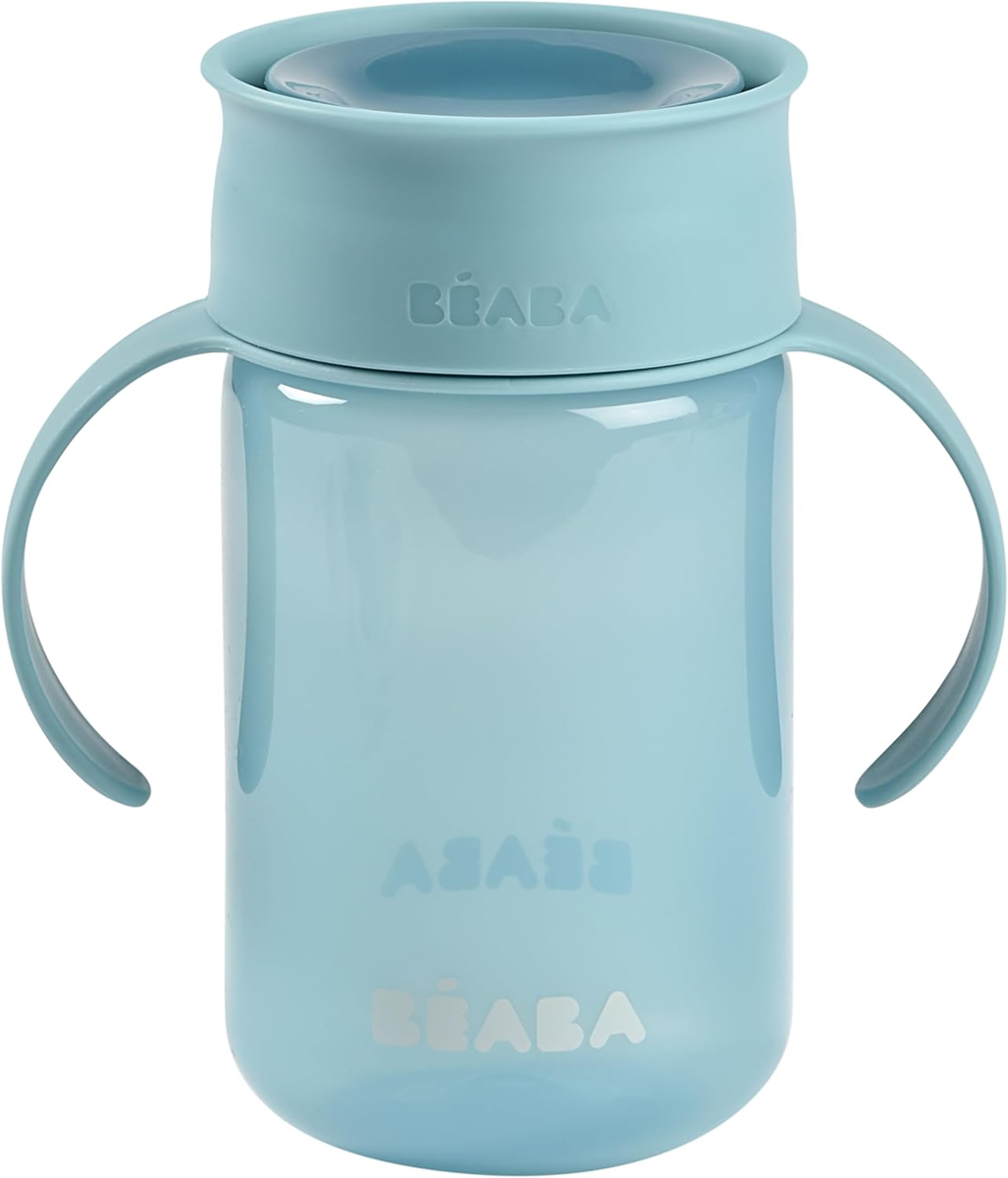BEABA Vaso de entrenamiento antiderrame 360° 340 ml 12 m+