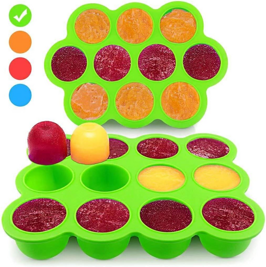 Fresh Foods Silikon-Gefrierform für Lebensmittel 12 x 75 ml