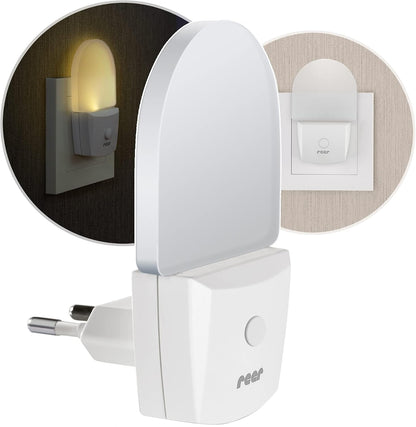 REER NightGuide LED nočna lučka za vtičnico s stikalom 6 x 9,5 cm