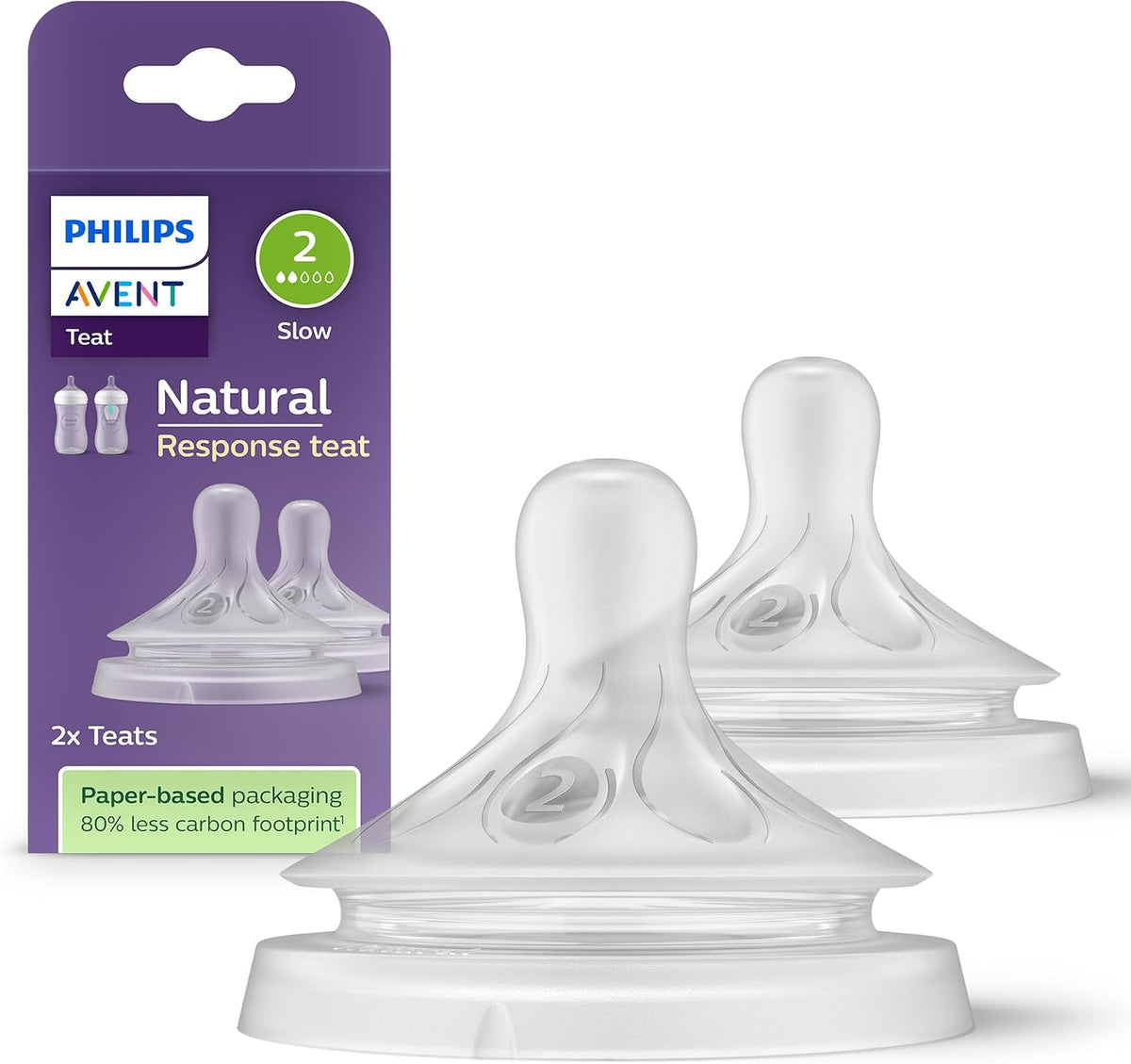 Philips Avent Natural Response dinapp (2) 0m+ x2